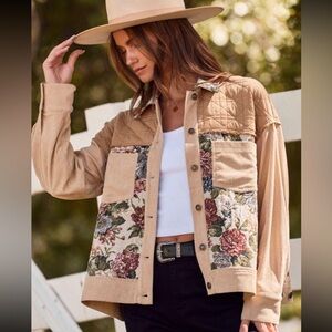 Floral Corduroy Jacket